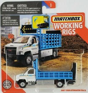 Matchbox Working Rigs GMC 3500 Attenuator Truck