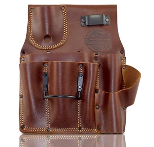 Graintex Ambassador Series Drywall Pouch Left-Handed Top Grain Leather, Brown - Imagen 1 de 2