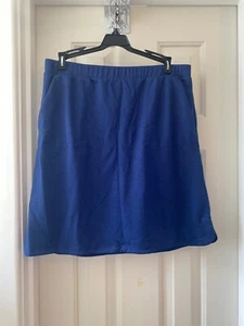 ISAAC MIZRAHI LIVE Tall Pebble Knit Skort ROYAL NAVY sz SMALL - Picture 1 of 2
