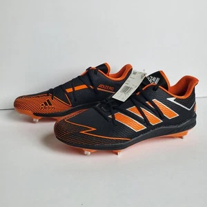 Adidas Adizero Afterburner Men’s Baseball Cleats Sz 13 Metal Black Orange FV9397 - Picture 1 of 10