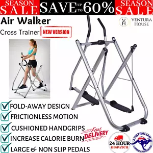Air Walker Exercise Pro Cross Trainer Stepper Nordic Fitness Glider Gym Workout - Picture 1 of 12