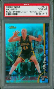1998-99 Topps Finest Non Protected Refractor RIK SMITS #178 Rare SP PSA 10 Pop 1 - Bild 1 von 2
