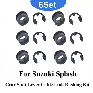 6Pcs Gear Shifter Cable Bushing For Suzuki Splash 2008-14 Shifter Lever Selector - Picture 1 of 5