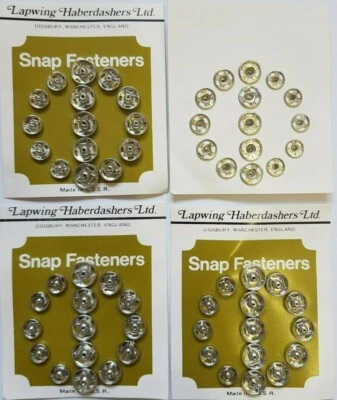 45Pc Rust Proof Snap Fasteners Press Studs Poppers Sew Invisible Button Sewing  - Image 1 of 4