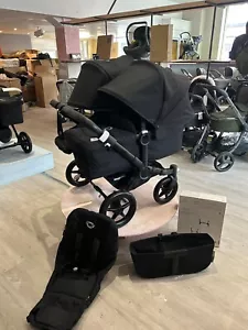 Bugaboo donkey 3 Duo Complete Black- REFURBISHED - Picture 1 of 6