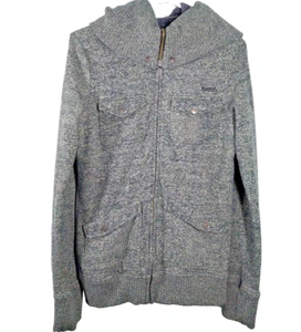 Chaqueta con Capucha Burton Para Mujer Talla Pequeña Gris Moteado Forrada de Vellón Cremallera Completa Usada en Excelente Condición - Imagen 1 de 9