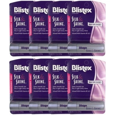 Blistex Silk & Shine: labios suaves con un brillo radiante, paquete de 8 Foto 1 de 3