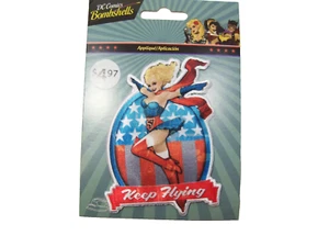 Supergirl Bügelbild Patch 1 Applikation DC Comics Bombshell Superheld Keep Flying B35 - Bild 1 von 6