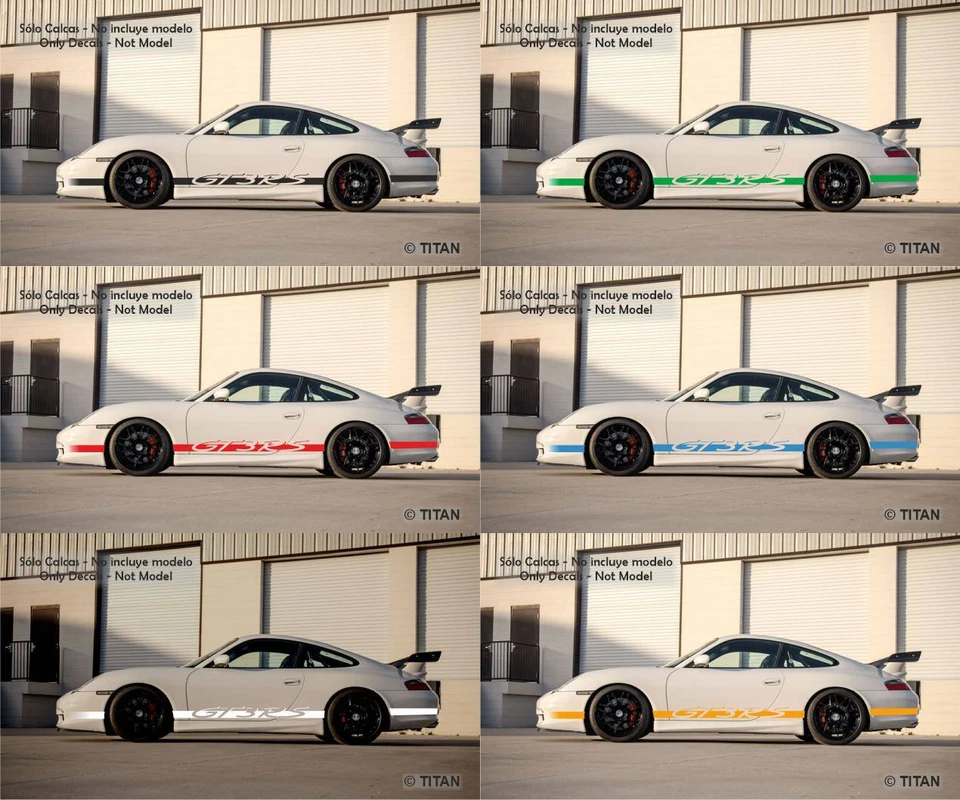AUTOCOLLANTS LE MANS Autocollants Porsche 996 GT3 RS 1:32 1:43 1:24 1:18 911 fente calques