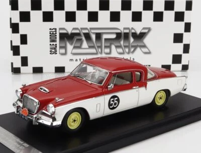1956 Studebaker Power Hawk #55 Rally Tulip in 1:43 scale by Matrix - Image 1 of 2