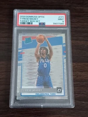 TYRESE MAXEY 2020-21 Panini Donruss Optic Rated Rookie Pulsar PSA 9 Mint RC - image 1 of 2