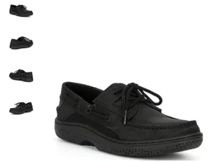 Sperry Top-Sider Billfish 3-Eye Black Out Boat Shoe Mens sizes 7-14 Medium/NEW!! - Picture 1 of 1