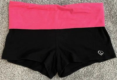 Pantalones Cortos Botín Entrenamiento Atlético Aeropostale LLD Para Mujer Talla M Negro y Rosa (A4) Foto 1 de 4