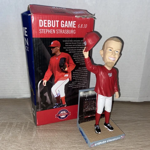 Bobblehead Stephen  Strasburg Washington Nationals 2015 Debut Game Rare Cover