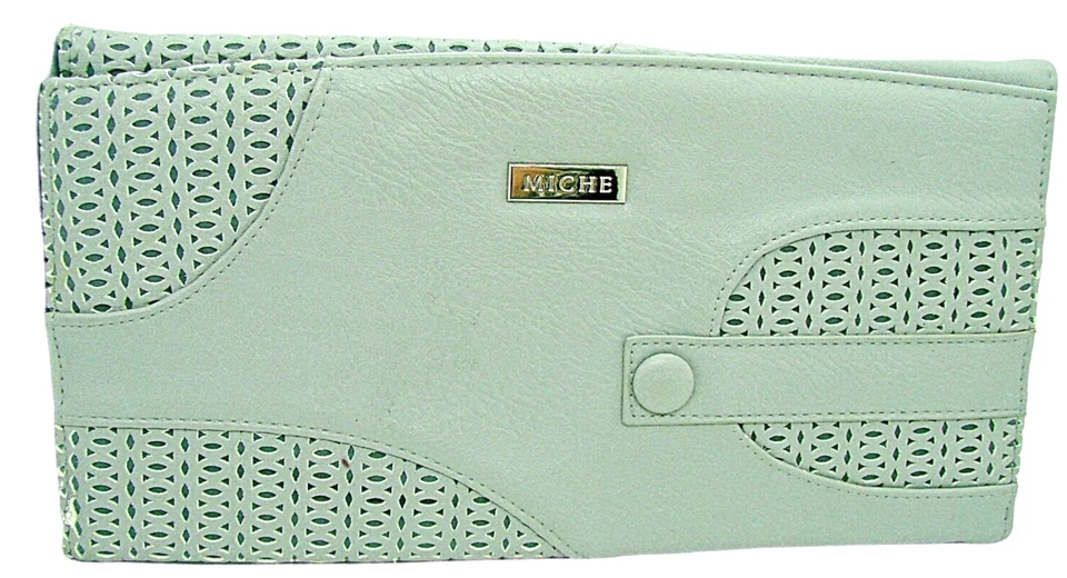 Bolso sin asas de cuero Miche Devanee solo cubierta de bolso gris clásico cubierta de cartera Foto 1 de 4