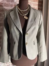 Ann Taylor Light Taupe Button Up Blazer Jacket Single Breasted Size Petite 2