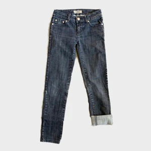 ❤️ LA IDOL VINTAGE WASH DENIM FADED INDIGO SKULL AMPERSAND JUNIOR 1 US SELLER - Picture 1 of 6