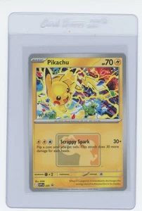 Pikachu “Winner” Promo 2025 World Championships SVP EN 225 Pokemon Worlds BONUS - Picture 1 of 2