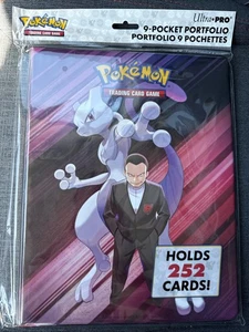 Pokemon TCG Destined Rivals Mewtwo Binder Ultra Pro 9 Pocket 252 Cards - Picture 1 of 2