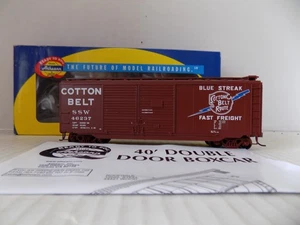 CAJA COCHE DOBLE PUERTA 40' PARA; CINTURÓN ALGODÓN RR. POR; ATHEARN RTR PO - Imagen 1 de 11