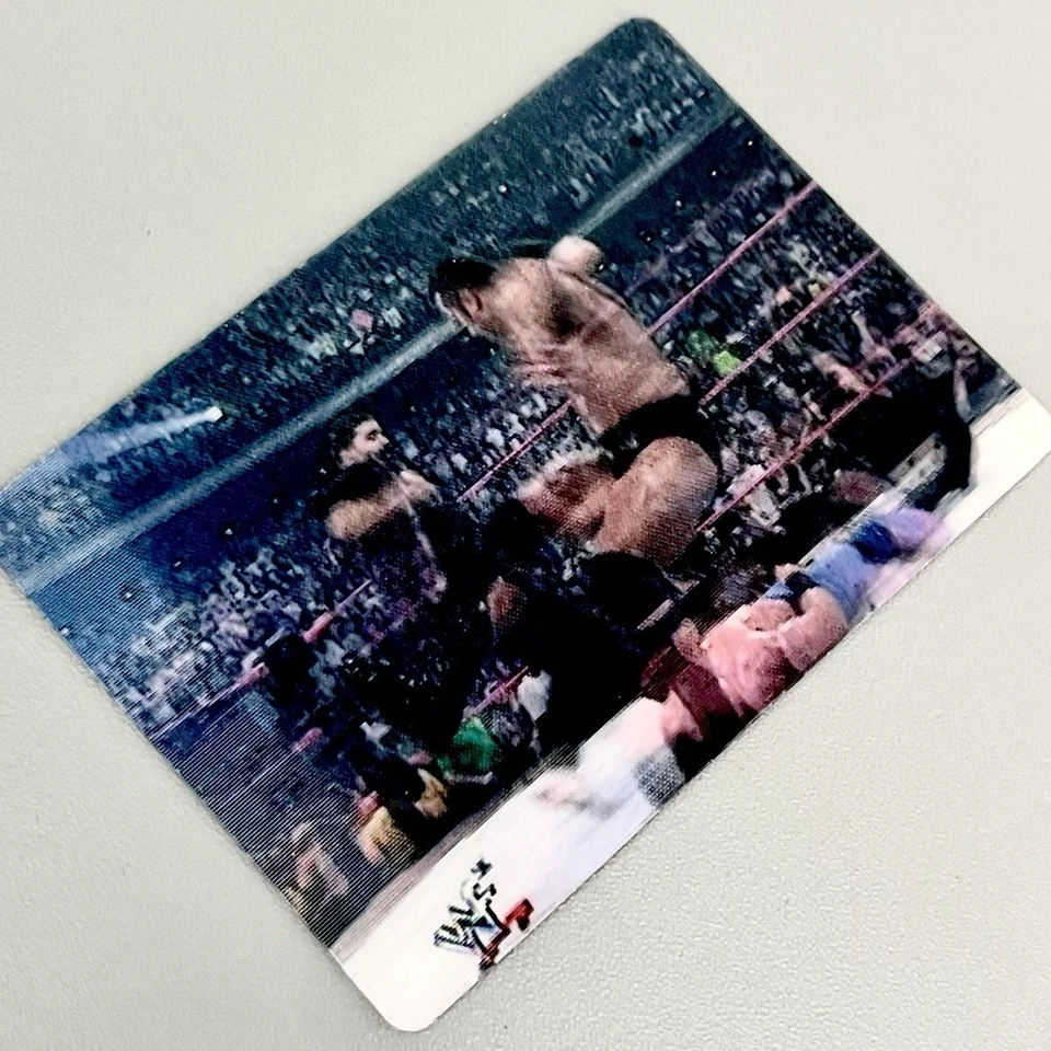 WWF 2001 Vintage The Rock Mick Foley Trading Card Rare WWE Memorabilia Wrestling - Image 1 of 4