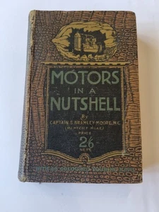 Motors in a Nutshell By Captain S Bramley Moore Vintage Book - Picture 1 of 11