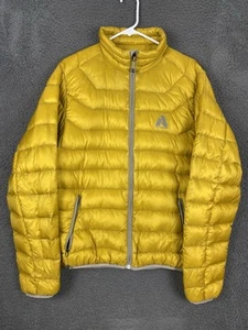 Herren Eddie Bauer First Ascent Whittaker Gelb 800 Daunen Puffer Jacke Mantel Gr. M - Bild 1 von 14