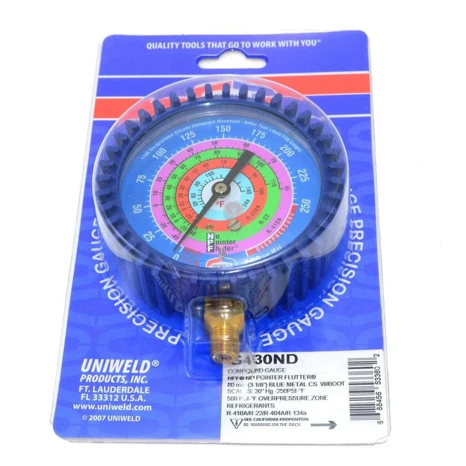 Uniweld G430ND Manifold Gauge Low R4I0/R22/R404/RI34 - Image 1 of 1