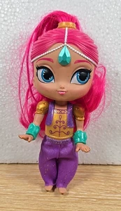 2016 Shimmer & Shine Genie 6" Puppe lila mit rosa Haaren Mattel Viacom EUC - Bild 1 von 6