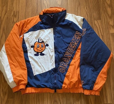 Vintage Syracuse Pro Player Jacket Men Size Large 90s Full Zip Multicolor Rare - Image 1 of 4