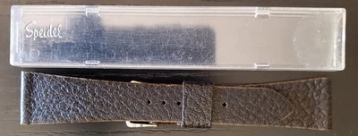 Vintage NOS 1960's Speidel 7/8" (22mm) Brown Pebbled Genuine Leather Watch Band - Image 1 of 4