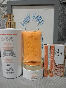 Carrot Magic Exclusive Brightening Face And Body Milk & Face Cream & Soap 3in1 - Picture 1 of 2
