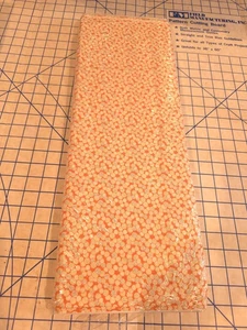 Moda Fabric By the bolt, "Mini Moda" 6 Yards, Orange and white With blue Dots - Picture 1 of 6