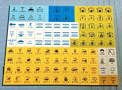 Voyage of the Pandora, Sci-Fi, SUPERSIZED 3/4" counters, Solo, 100 counters+map - Image 1 of 4