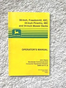 John Deere 38" Freedom42/42C & 44" Piranha & 48C/54" Mähdeck Bedienhandbuch - Bild 1 von 8