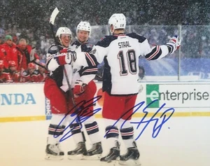 Marc Staal & Anton Stralman New York Rangers Signed 8x10 Photo - Picture 1 of 1