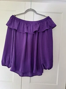 Purple Off The Shoulder Top - Picture 1 of 2