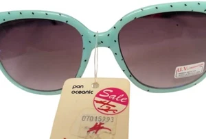 NEU VINTAGE hellbläulich grün schwarz Specs Pan Oceanic NYC SONNENBRILLE Medium Gr. - Bild 1 von 14
