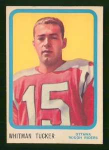 WHITMAN TUCKER 1963 TOPPS CFL FÚTBOL #56 COMO NUEVO+ 95447 - Imagen 1 de 2