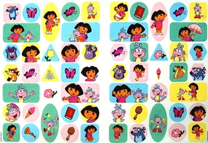 5.5X7" SHEET DORA EXPLORER SCRAPBOOK STICKERS SANDYLION Acid Free #6 Fast Ship! - Picture 1 of 3