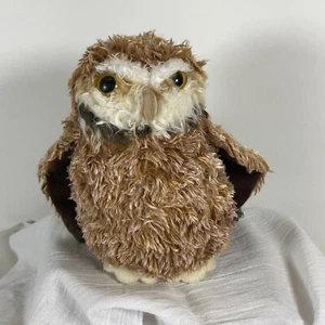 Douglas Cuddle Toys Stuffed 7" Moonlight Owl Brown & White Beanie Bottom Cute - Picture 1 of 7