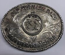 Handmade Sterling Silver OLD SPANISH DAYS SANTA BARBARA CA Trophy Belt Buckle