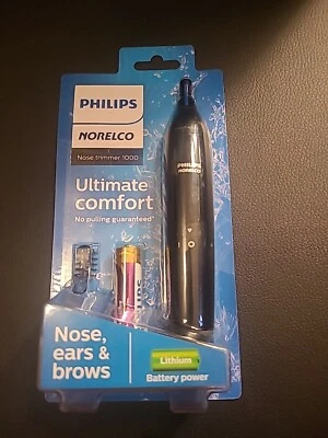 Recortadora de nariz Philips Norelco 1000 NT1715/60 alimentada por batería nueva (q) Foto 1 de 4
