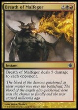 4x breath of malfegor/breath of malfégor-alara reborn mtg magic