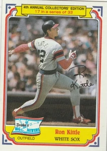 FREE SHIPPING-MINT-1984 DRAKE'S #17 RON KITTLE WHITE SOX - Picture 1 of 1