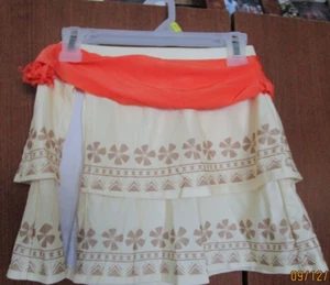 Disney Parks New Moana Skirt Girls Sz 5 6 Polyester Elastane Waist 18 Length 11 - Picture 1 of 4