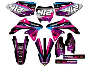 2008-2017 RMZ 450 SURGE Pink Senge Graphics Kit Compatible with Suzuki - Picture 1 of 10