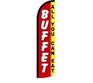 Buffet All you can Eat windless Standardgröße Polyester Flagge Schild Banner - Bild 1 von 1