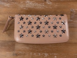 $650 JIMMY CHOO Filipa stars zip-around leather wallet authentic - New in Box