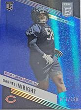 2023 donruss elite darnell wright rc blue sparkle /299 status rookie card #127